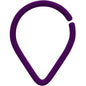 18G 3/8 Purple Matte Teardrop Cartilage Closure Ring