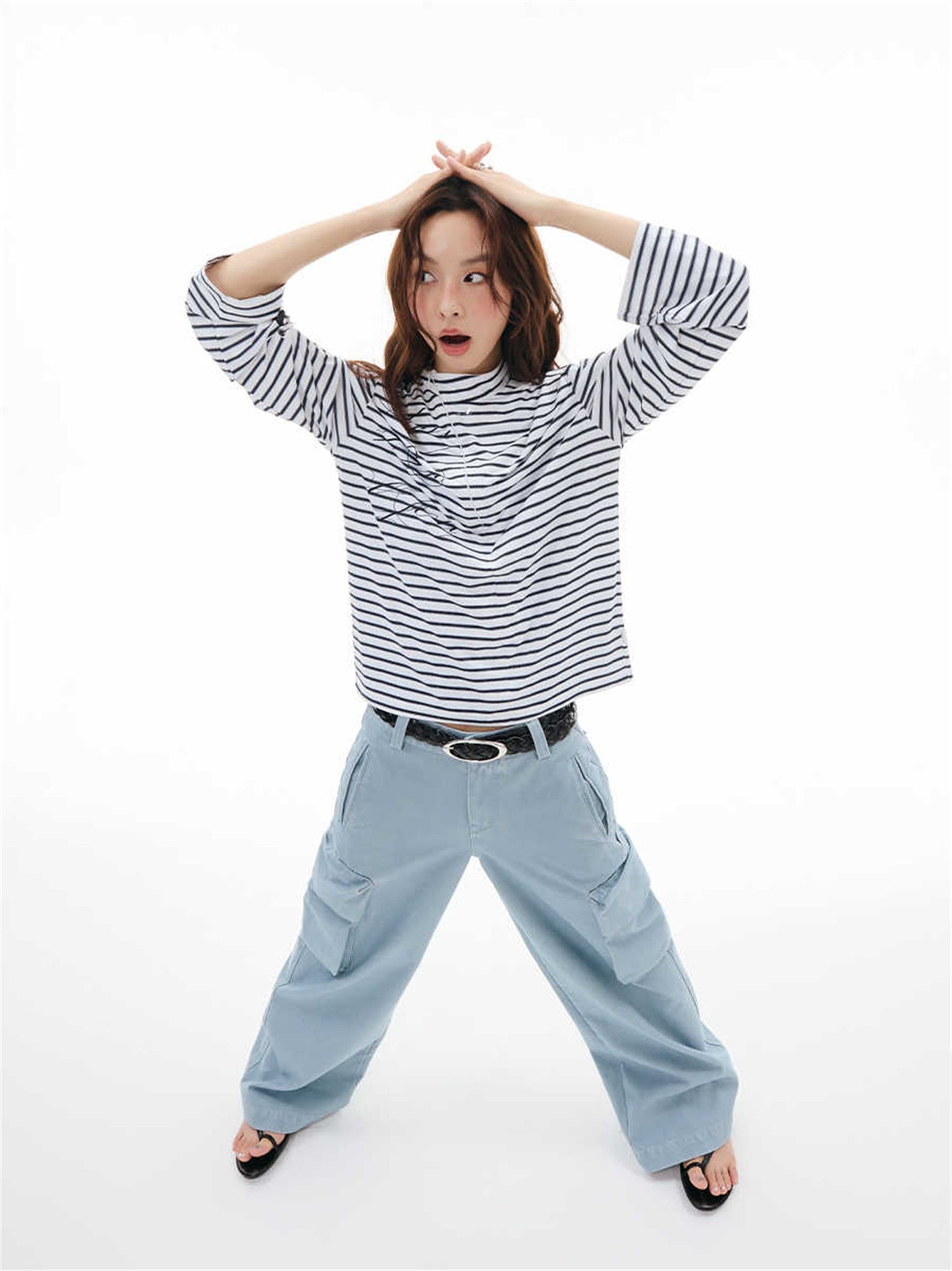 Pullover Zipper Loose Sunscreen Long T Blouse
