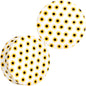 White Acrylic Scores of Sunflowers Double Flare Plug Set