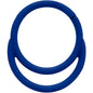 18G 3/8 Blue Matte Double Circle Cartilage Hinged Segment Ring