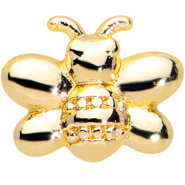 16G 1/4 Gold Tone Simply Stylish Bee Cartilage Tragus Earring