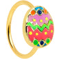 20G 5/16 Gold Tone Funky Painted Easter Egg Nose Hoop