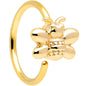 20G 5/16 Gold Tone Simply Stylish Bee Nose Hoop