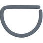18G 3/8 Grey Matte D Shape Septum Ring