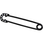 14G Clear Gem Black Punk Rock Safety Pin Industrial Barbell 38mm