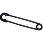 14G Black Matte Punk Rock Safety Pin Industrial Barbell 38mm