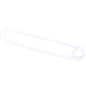 14G White Matte Punk Rock Safety Pin Industrial Barbell 38mm