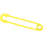 14G Yellow Matte Punk Rock Safety Pin Industrial Barbell 38mm
