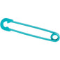 14G Teal Matte Punk Rock Safety Pin Industrial Barbell 38mm