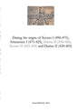 Dating the reigns of Xerxes I (496-475), Artaxerxes I (475-425) and Darius II (424-405) - Paperback