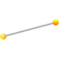 14G Orange Yellow Ombre Soft Finish Industrial Barbell 38mm