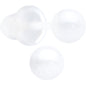 4mm White Ceramic Ball Stud Earrings 18G