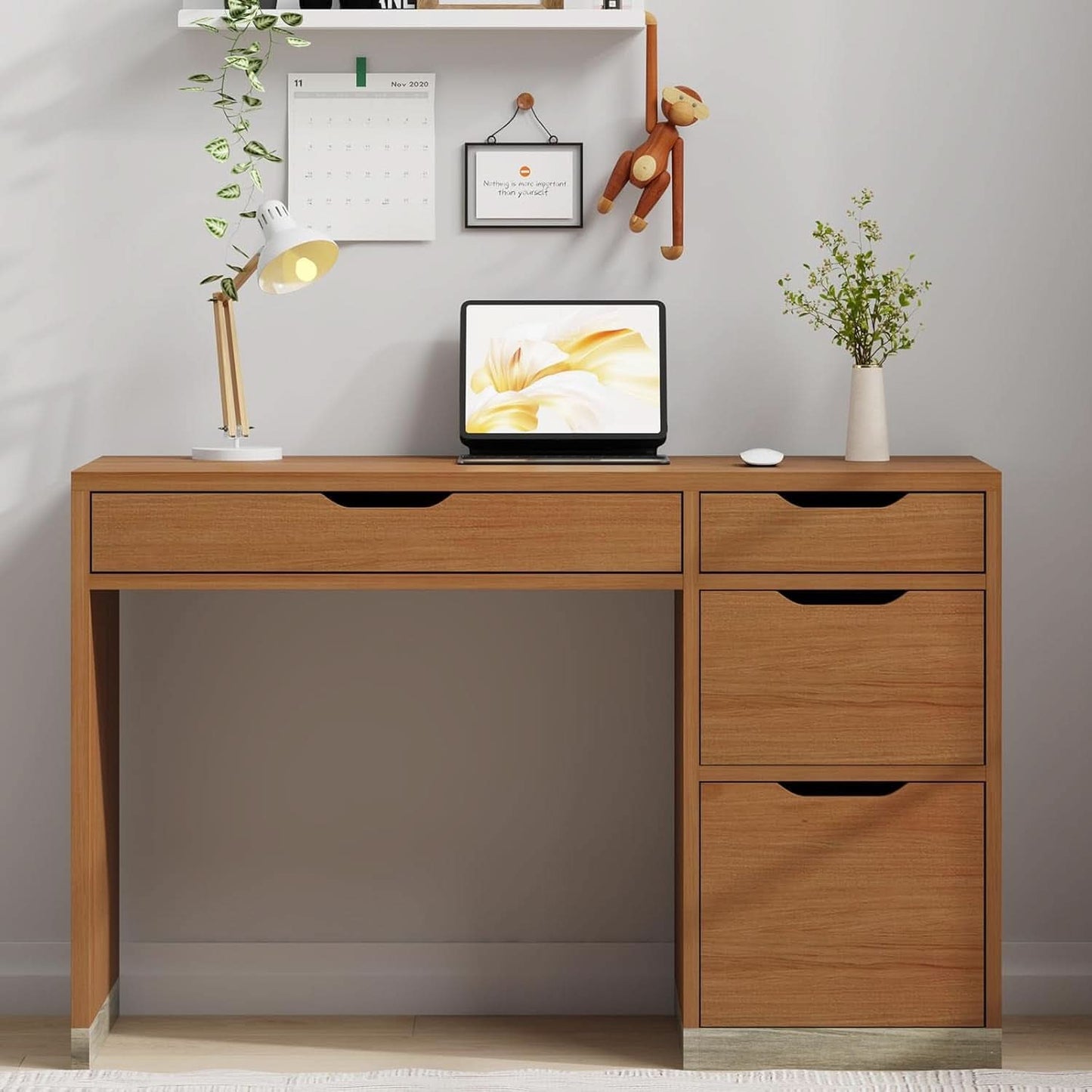 Espresso Forty Eight Inch Desk For Small Home Office