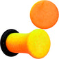 Orange Yellow Ombre Matte Acrylic Single Flare Plug Set Sizes 2mm-12mm