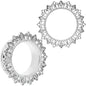 Clear Gem Floral Lotus Screw Fit Tunnel Plug Set
