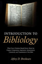 Introduction To Bibliology - Paperback