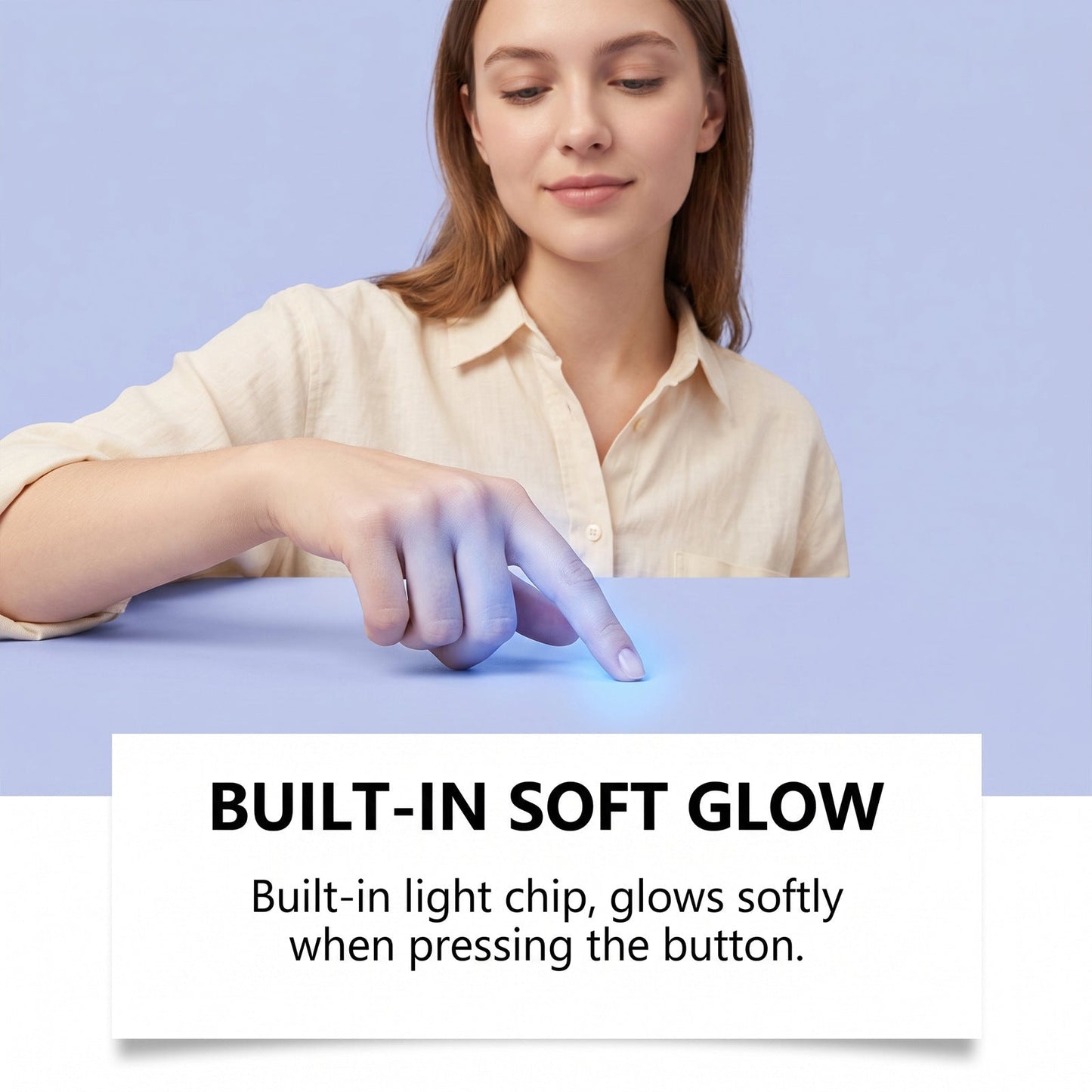 DOWMOO Glowing Button Squeeze Keychain - Glowing, Press And Flashing, Stress-Relief Pendant - Little Duck Keychain