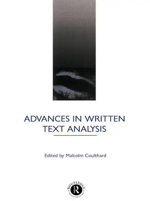 Advances in Written Text Analysis - Hardcover