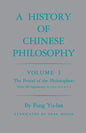 History of Chinese Philosophy, Volume 1: The Period of the Philosophers (from the Beginnings to Circa 100 B.C.) - Paperback