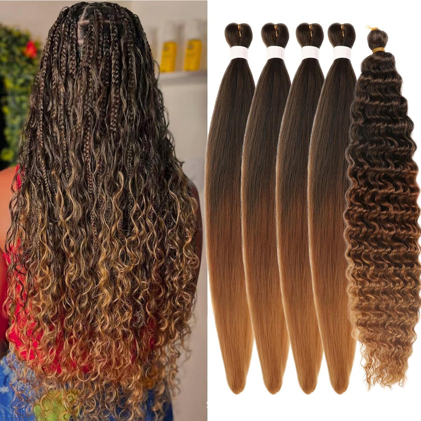 Bohemian Braided Hair Braid Set For Women