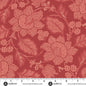 Raspberry Jacobean Forest Glen 108" Cotton Wideback Fabric per yard