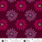Nancy Rink Mystic Meadow Daisy Red 108" Cotton Wideback Fabric per yard