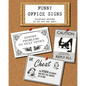 Funny Office Signs: hilarious posters to cut out and copy! - Paperback