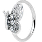 20G 5/16 Clear Gem Lacy Butterfly Nose Hoop