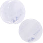 White Cloudy Quartz Double Flare Plug Set