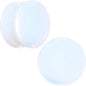 White Opalite Double Flare Plug Set