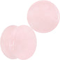 Pink Rose Quartz Round Double Flare Plug Set