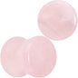Pink Rose Quartz Round Double Flare Plug Set