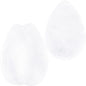White Cloudy Quartz Drop Saddle Plug Set