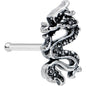20G 1/4 Regal Medieval Dragon Nose Bone