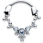 16G 5/16 Clear CZ Gem Princess Cartilage Clicker