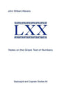 Notes on the Greek Text of Numbers - Paperback