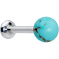 16G 5/16 Elegant Blue Turquoise Internally Threaded Labret Tragus