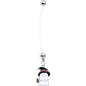 Clear Bioplast Witch Hat Ghost Halloween Dangle Pregnancy Belly Ring