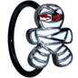 20G 5/16 Black Red Eye Mummy Halloween Nose Hoop