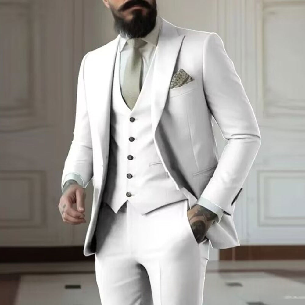 Mens Tuxedo Dinner Suit Three-Piece Set
