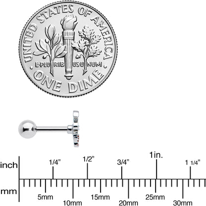 16G 1/4 Witch Hat Ghost Halloween Cartilage Tragus Earring