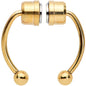 Gold Tone Magnetic Septum Ring Horseshoe Non-Pierced Fake Nose Ring