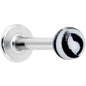 16G 5/16 Matte White Zebra Stripe Labret Monroe Tragus