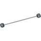 14G Matte White Zebra Stripe Industrial Barbell 38mm