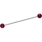 14G Matte Pink Zebra Stripe Industrial Barbell 38mm