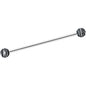 14G Matte Black Zebra Stripe Industrial Barbell 38mm