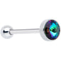 Vitrail Gem Top Simply Lovely Barbell Tongue Ring