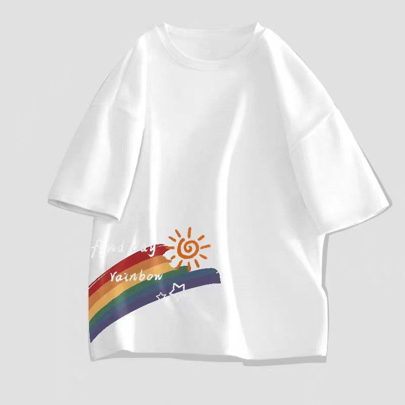 Mens Hong Kong Style Trendy Short Sleeve T Shirt For Summer