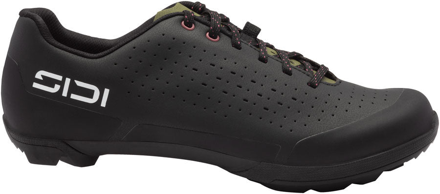 SIDI Asper Laces Gravel Shoes - Men's Black/Olive Green 40