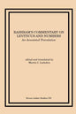 Rashbam's Commentary on Leviticus and Numbers - Paperback